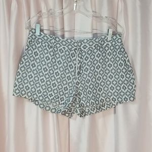 Linen Graphic Shorts